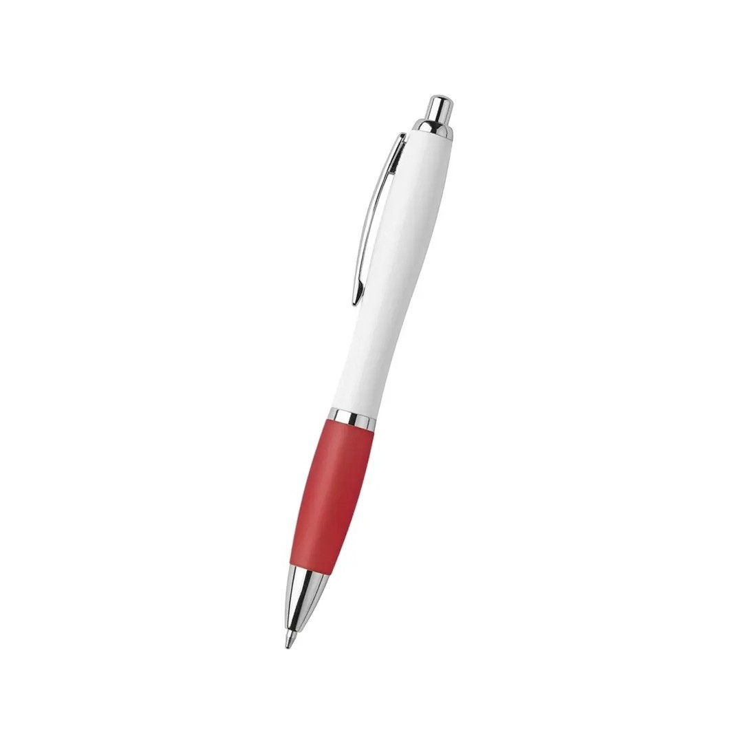 Boligrafo Suprema Blanco Con Rojo
