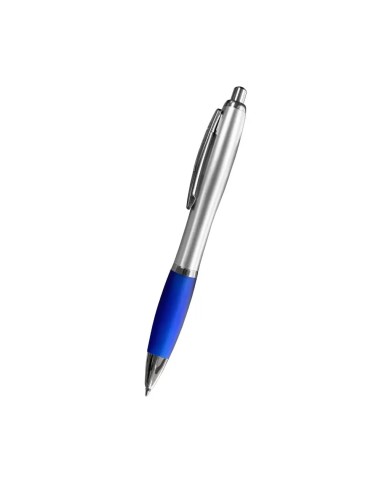 Boligrafo Suprema Plateado Con Azul