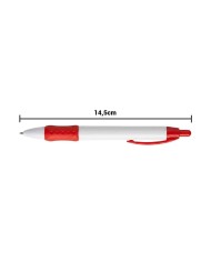 Boligrafo Thicker Blanco Con Rojo