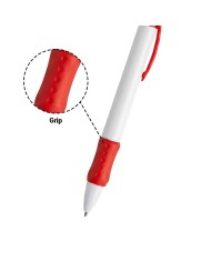 Boligrafo Thicker Blanco Con Rojo