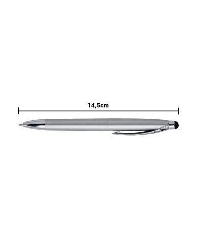 Boligrafo Twist Touch Plateado