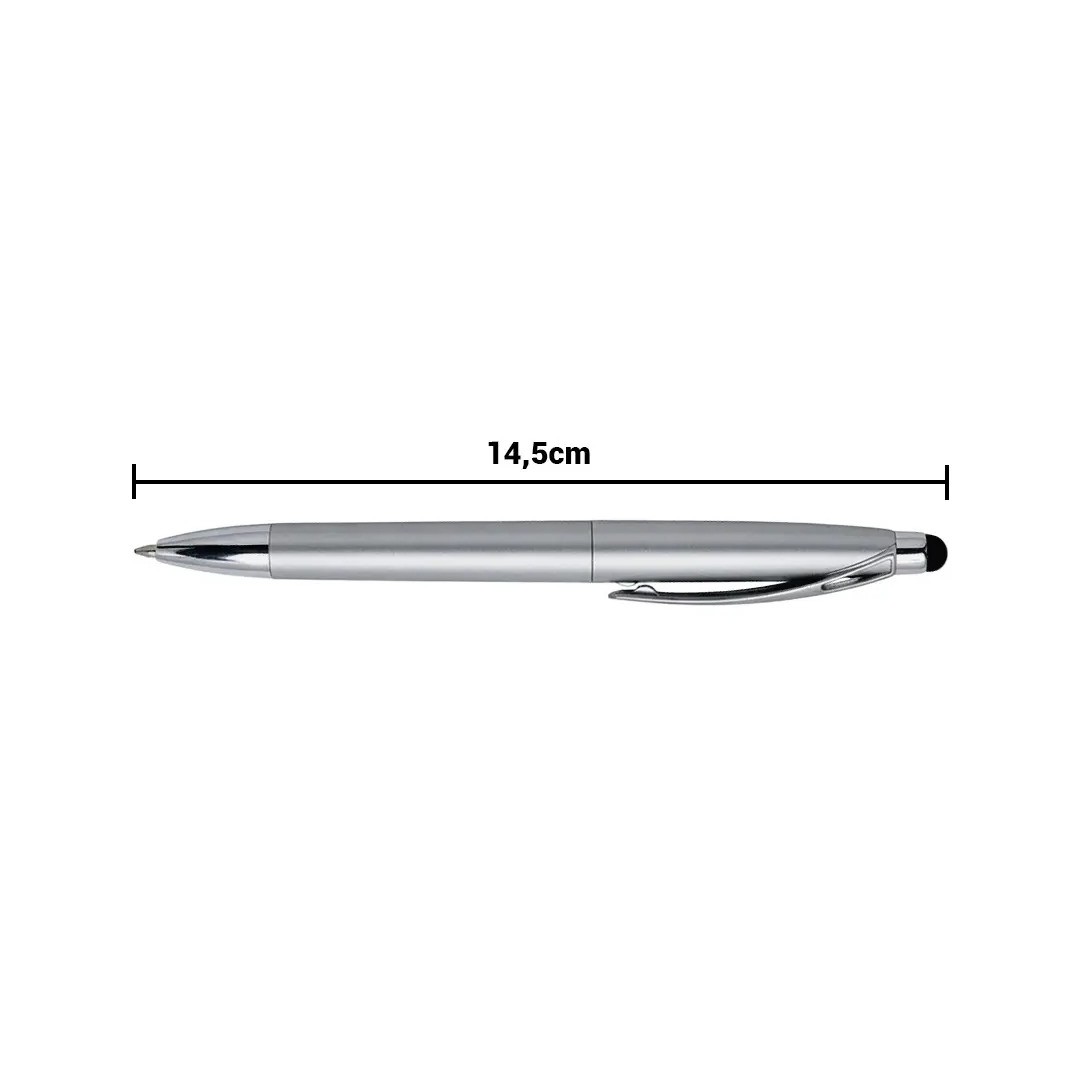 Boligrafo Twist Touch Plateado