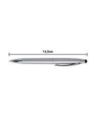 Boligrafo Twist Touch Plateado