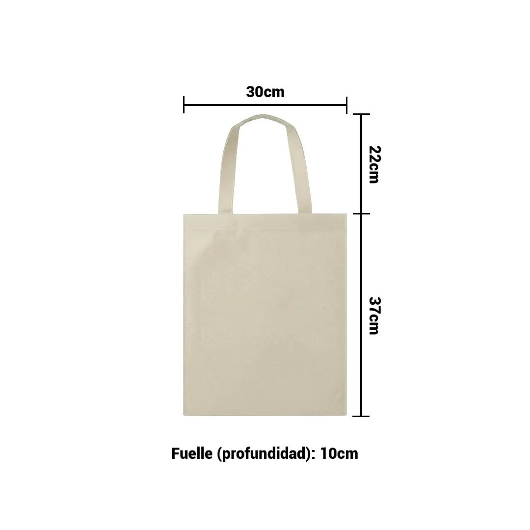 Bolso Cambrela Beige 1 Con Tira Cosido 30X37X10