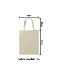 Bolso Cambrela Beige 1 Con Tira Cosido 30X37X10