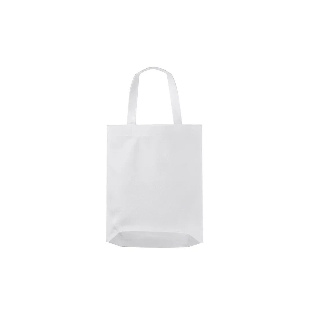 Bolso Cambrela Blanco Con Tira Cosido 30X37X10