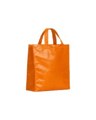 Bolso Cambrela Plastificado Naranja Con Tira 27X29X12