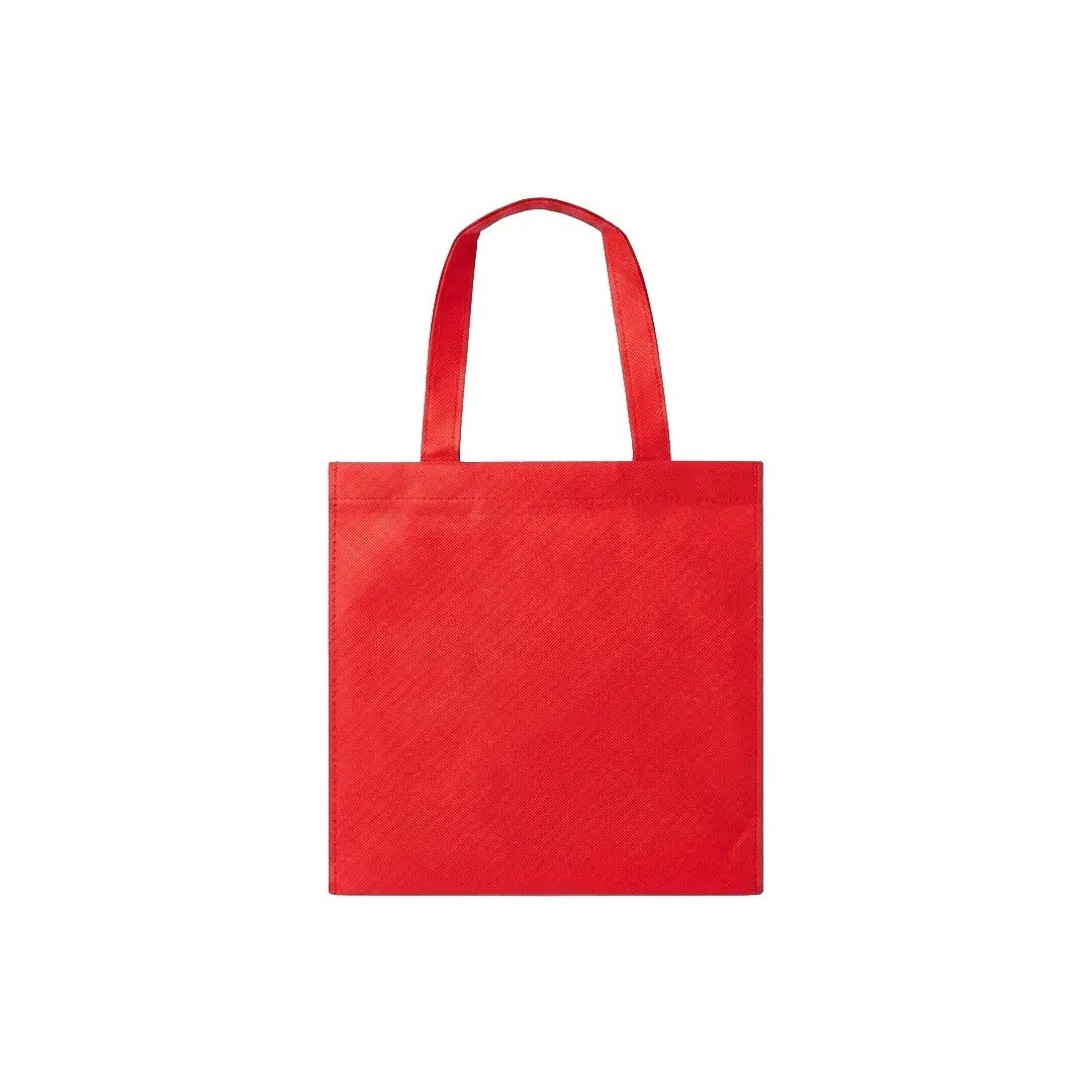 Bolso Cambrela Rojo Con Tiras Cosido 42X42X10