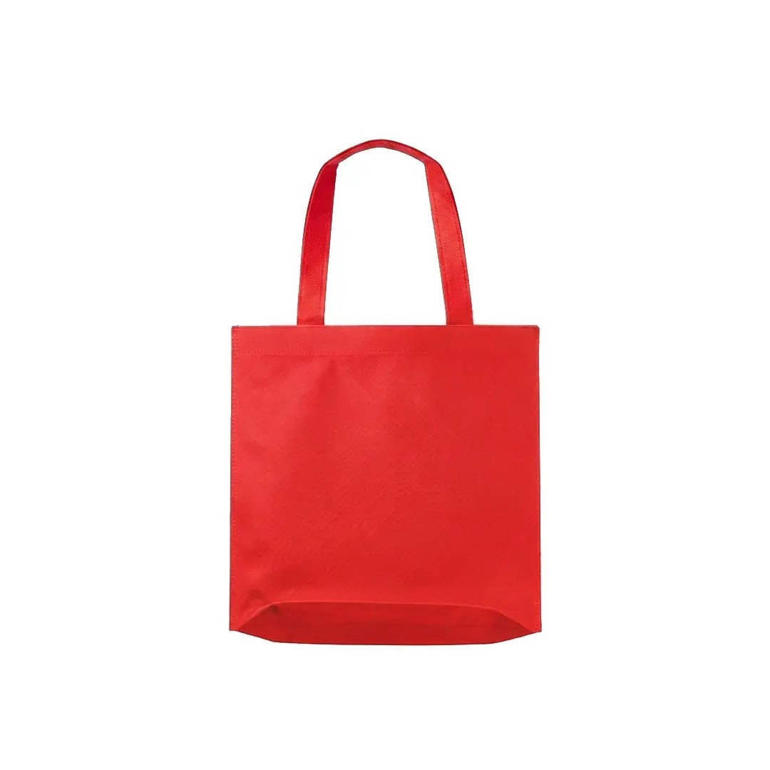 Bolso Cambrela Rojo Con Tiras Cosido 42X42X10