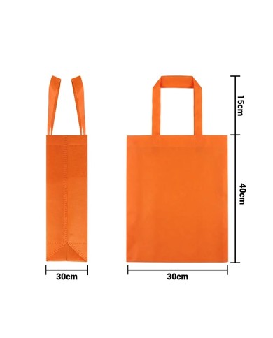Bolso Cambrela Termosellado Color Naranja 30X38X10