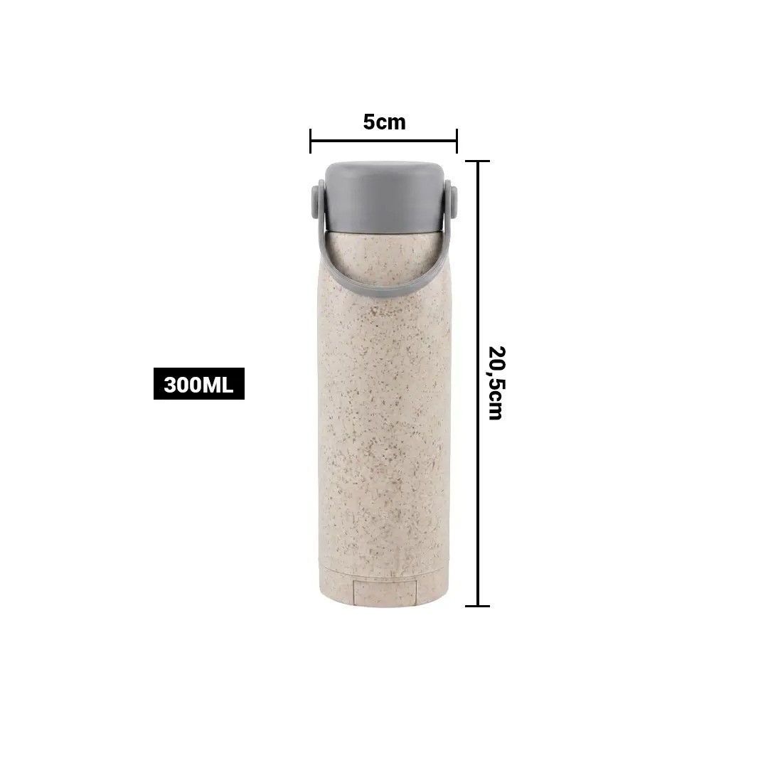 Botella De Vidrio/ Avena Con Soporte Para Celular