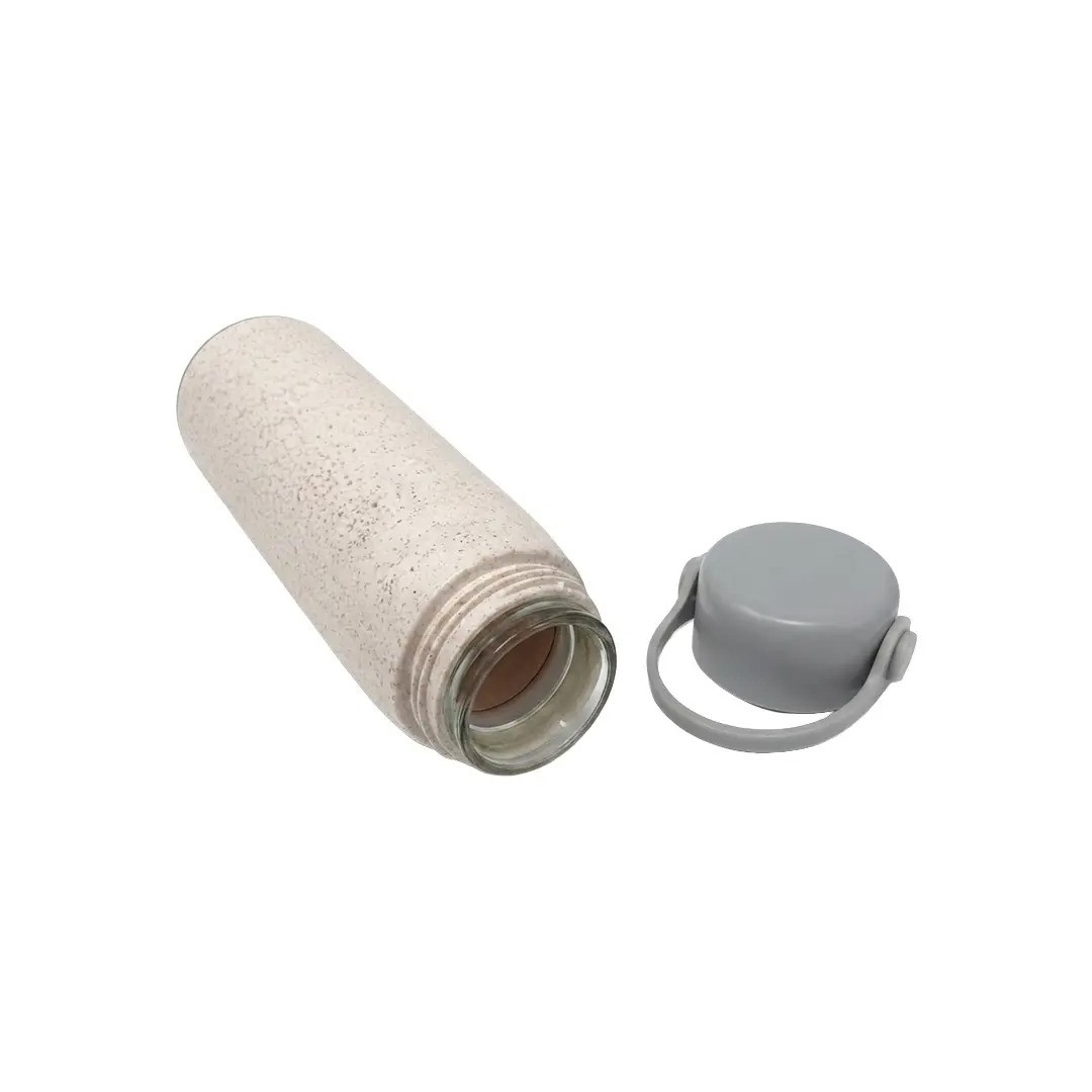 Botella De Vidrio/ Avena Con Soporte Para Celular
