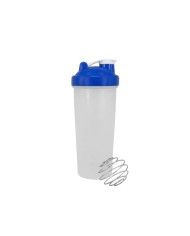 Bottle Shaker Con Tapa Azul 600 Ml