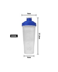 Bottle Shaker Con Tapa Azul 600 Ml