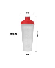 Bottle Shaker Con Tapa Rojo 600 Ml
