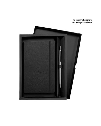 Caja Negra Para Cuaderno Y Boligrafo