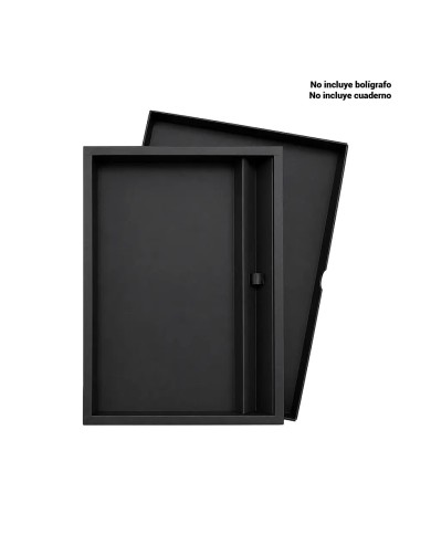 Caja Negra Para Cuaderno Y Boligrafo