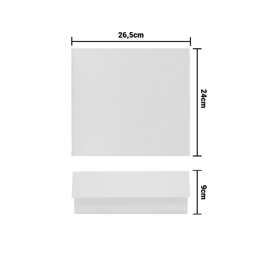 Caja Plegable Premium 2 Color Blanco