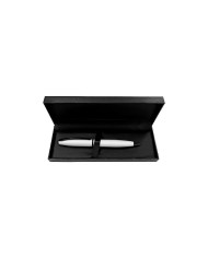 Caja Premium Con Boligrafo Metalico Blanco