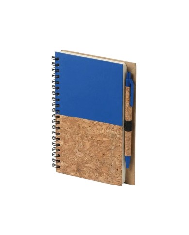 Cuaderno Con Boligrafo Cork Azul