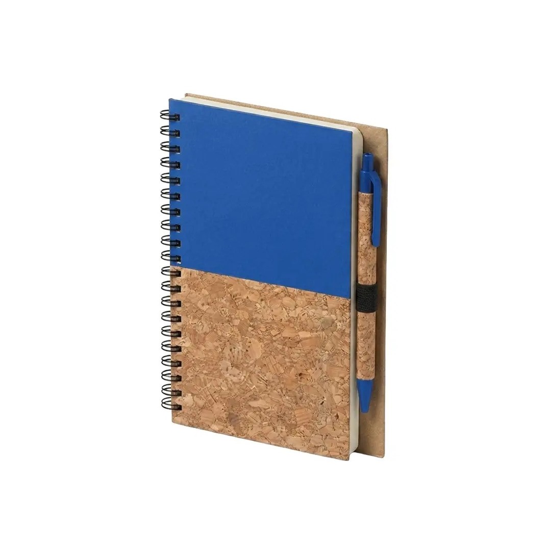 Cuaderno Con Boligrafo Cork Azul