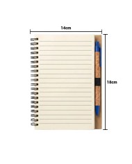 Cuaderno Con Boligrafo Cork Azul