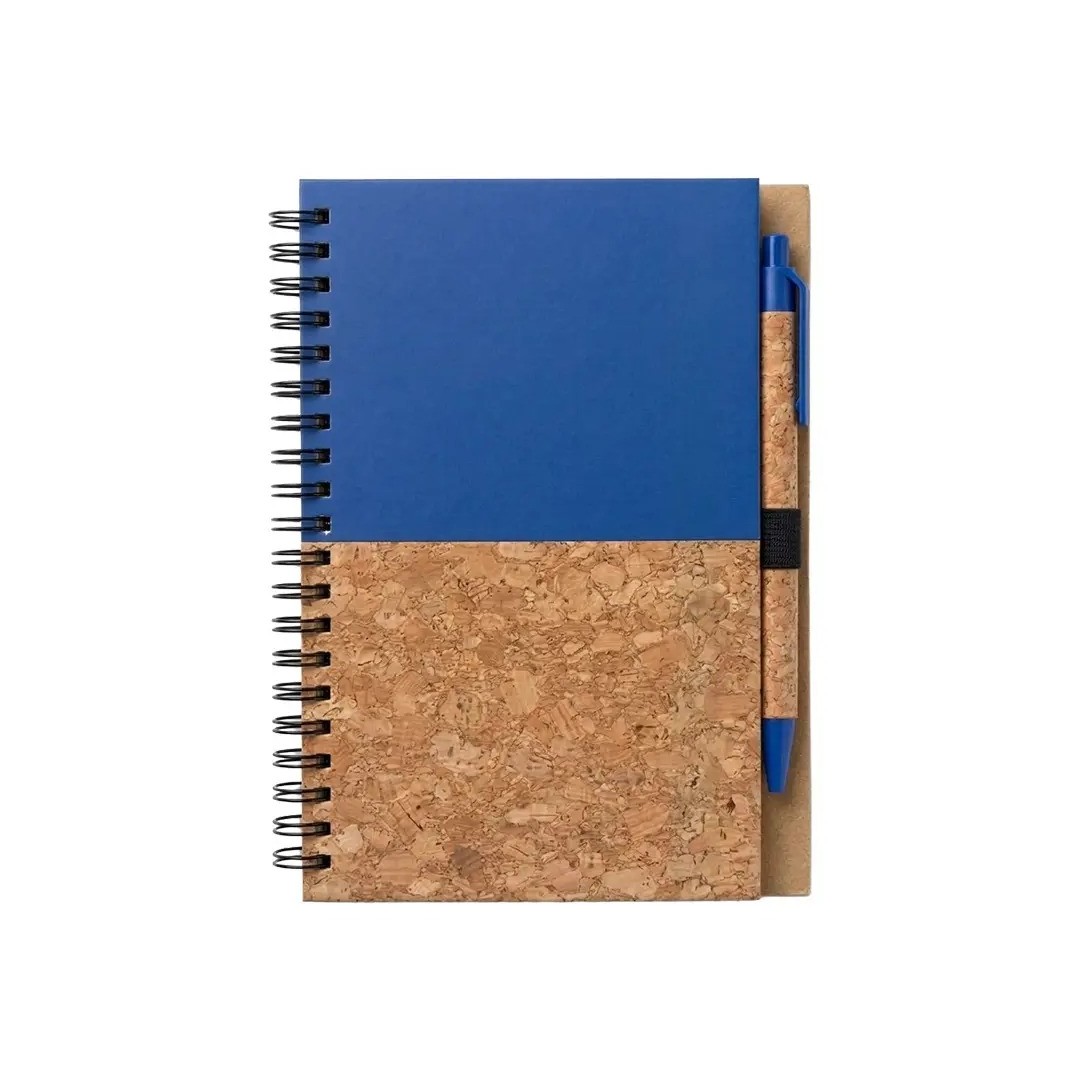 Cuaderno Con Boligrafo Cork Azul