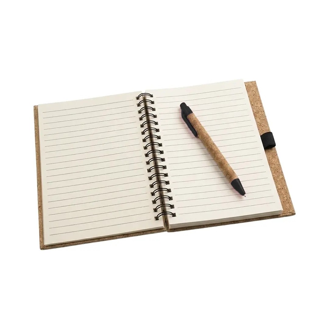 Cuaderno Con Boligrafo Cork Negro