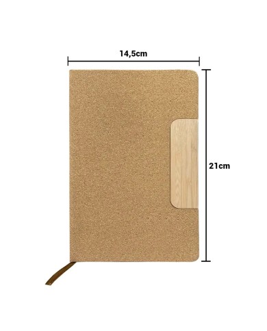 Cuaderno Corcho Con Soporte Para Celular Bamboo
