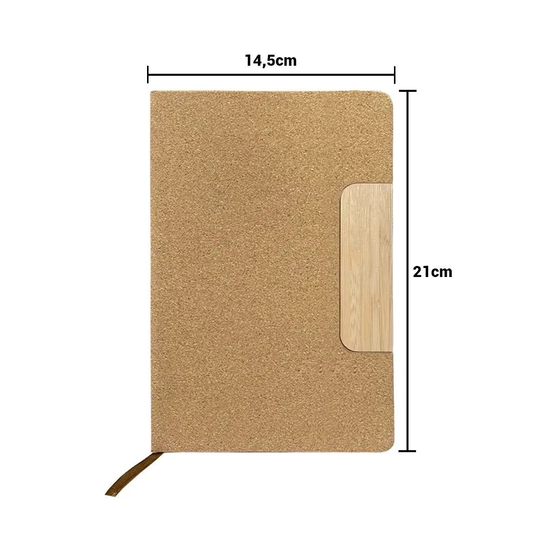 Cuaderno Corcho Con Soporte Para Celular Bamboo