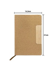 Cuaderno Corcho Con Soporte Para Celular Bamboo