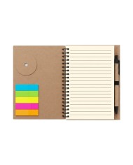 Cuaderno Ecologico Hega Negro Con Boligrafo