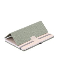 Cuaderno Espiral Rpet Con Soporte De Celular Gris