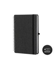 Cuaderno Espiral Rpet Con Soporte De Celular Negro