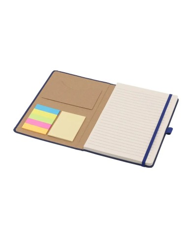 Cuaderno London Con Post It Y Notas Color Azul