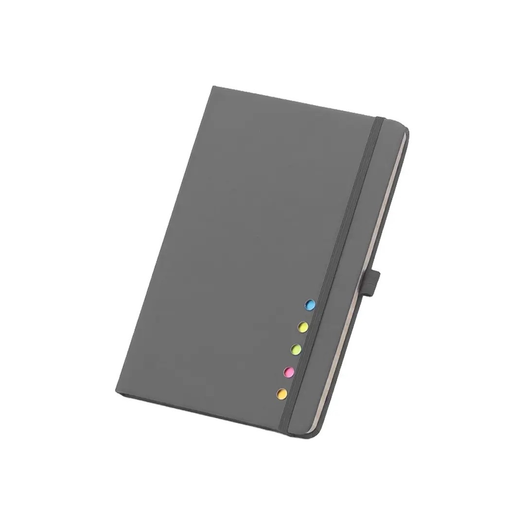Cuaderno London Con Post It Y Notas Color Gris