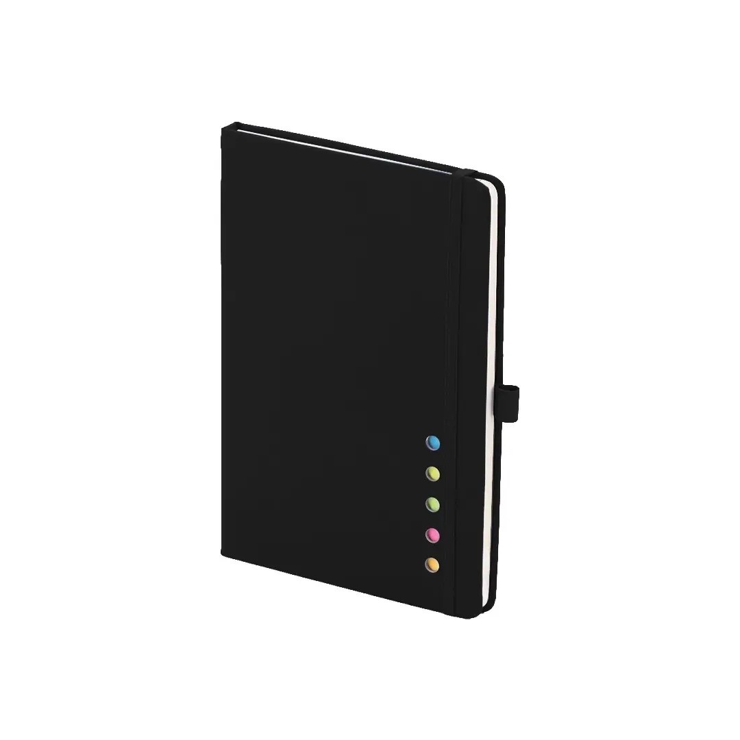 Cuaderno London Con Post It Y Notas Color Negro