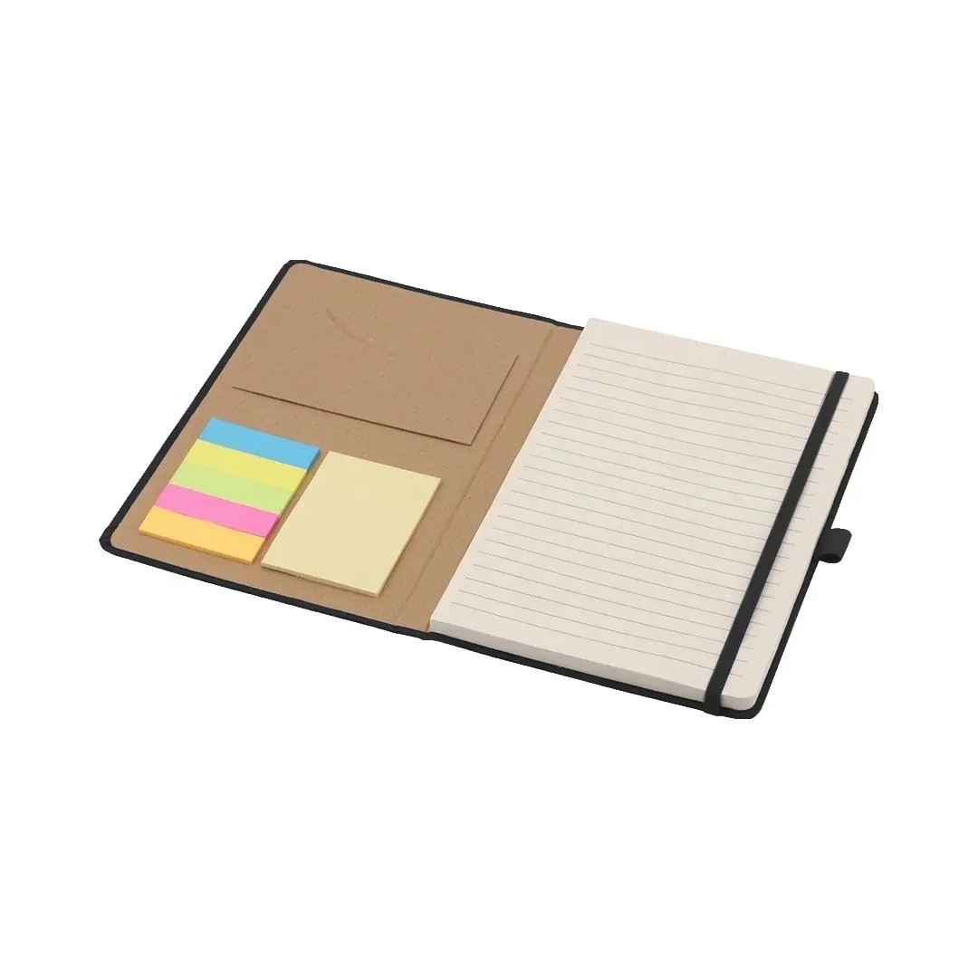Cuaderno London Con Post It Y Notas Color Negro