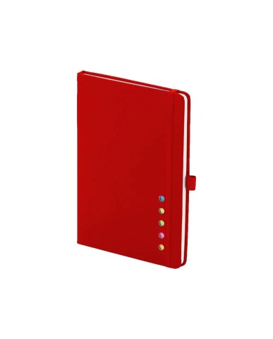 Cuaderno London Con Post It Y Notas Color Rojo